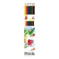 ICO ICO Színes ceruza készlet, hatszögletű, ICO "Süni", 6 különböző szín