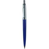 Pax PAX Golyóstoll, 0,8 mm, nyomógombos, sötétkék tolltest, PAX, kék