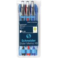 Schneider SCHNEIDER Golyóstoll készlet, 0,7 mm, kupakos, SCHNEIDER "Slider Memo", vegyes színek