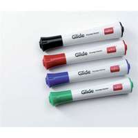 Nobo NOBO Tábla- és flipchart marker, 3 mm, kúpos, NOBO "Glide", 4 különböző szín