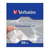 Verbatim VERBATIM CD/DVD boríték, papír, ablakos, bebújtatós fül, VERBATIM, fehér