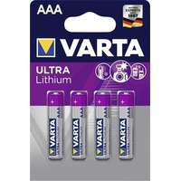 Varta VARTA Elem, AAA mikro, 4 db, lítium, VARTA "Ultra Lithium"