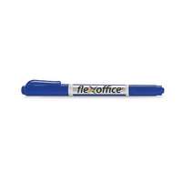 FlexOffice FLEXOFFICE Alkoholos marker, 0,4/1,0 mm, kúpos, kétvégű, FLEXOFFICE "PM01", kék