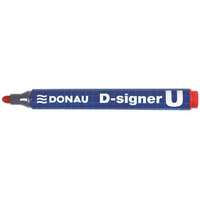 Donau DONAU Alkoholos marker, 2-4 mm, kúpos, DONAU "D-signer U", piros