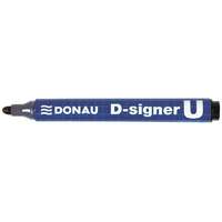 Donau DONAU Alkoholos marker, 2-4 mm, kúpos, DONAU "D-signer U", fekete