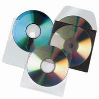 3L Office DJOIS CD tartó zseb, kiszedő réssel, öntapadó, 127x127 mm, DJOIS