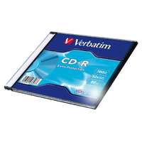 Verbatim VERBATIM CD-R lemez, 700MB, 52x, 1 db, vékony tok, VERBATIM "DataLife"