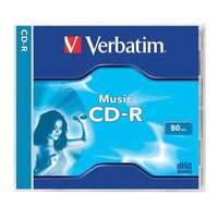 Verbatim VERBATIM CD-R lemez, 700MB, 80min, 16x, 1 db, normál tok, VERBATIM "Live it!"