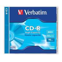 Verbatim VERBATIM CD-R lemez, 800MB, 90min, 40x, 1 db, normál tok, VERBATIM