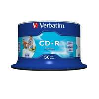 Verbatim VERBATIM CD-R lemez, nyomtatható, matt, no-ID, AZO, 700MB, 52x, 50 db, hengeren, VERBATIM