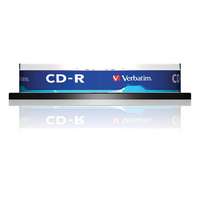 Verbatim VERBATIM CD-R lemez, 700MB, 52x, 10 db, hengeren, VERBATIM "DataLife"