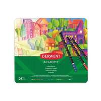 Derwent DERWENT Színes ceruza készlet, fém doboz, DERWENT "Academy", 24 különböző szín