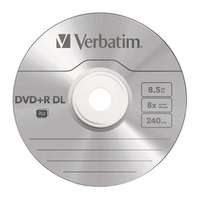 Verbatim VERBATIM DVD+R lemez, kétrétegű, 8,5GB, 8x, 1 db, normál tok, VERBATIM "Double Layer"