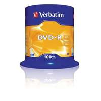 Verbatim VERBATIM DVD-R lemez, AZO, 4,7GB, 16x, 100 db, hengeren, VERBATIM