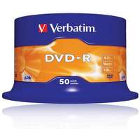 Verbatim VERBATIM DVD-R lemez, AZO, 4,7GB, 16x, 50 db, hengeren, VERBATIM