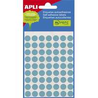 APLI APLI Etikett, 8 mm kör, kézzel írható, színes, APLI, kék, 288 etikett/csomag