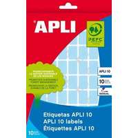 APLI APLI Etikett, 25x40 mm, kézzel írható, színes, kerekített sarkú, APLI, sárga, 128 etikett/csomag