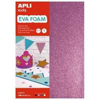 APLI APLI Moosgumi, 210x297 mm, A4, glitteres, APLI Kids "Eva Sheets", vegyes színek