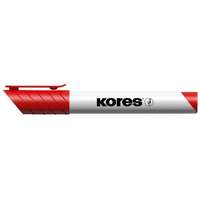 Kores KORES Tábla- és flipchart marker, 1-3 mm, kúpos, KORES "K-Marker", piros