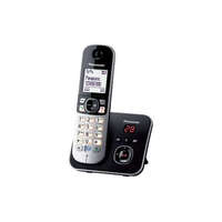 Panasonic PANASONIC Telefon, vezeték nélküli, üzenetrögzítő, PANASONIC "KX-TG6821PDB", fekete