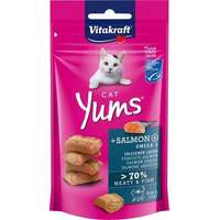 Omega Vitakraft Cat Yums extra puha jutalomfalat lazaccal és Omega 3-mal 40 g