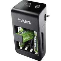 Varta VARTA Elemtöltő, AA/AAA/9V, 4xAA 2100 mAh, LCD kijelző, VARTA "Plug"
