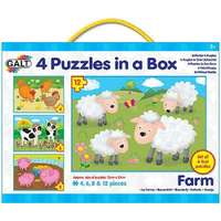 Galt Galt 4 Puzzle egy dobozban - Farm állatok