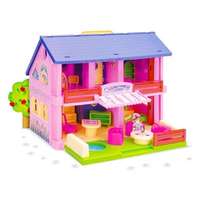 Wader Wader Play House kétszintes Babaház bútorokkal #rózsaszín