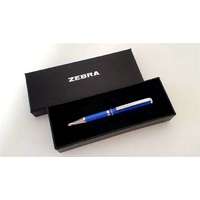 Zebra ZEBRA Golyóstoll, 0,24 mm, teleszkópos, metálkék tolltest, ZEBRA "SL-F1", kék