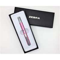 Zebra ZEBRA Golyóstoll, 0,24 mm, teleszkópos, metál pink tolltest, ZEBRA "SL-F1", kék