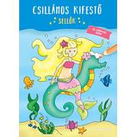  Csillámos kifestő - Sellők - 12 csillámló oldal