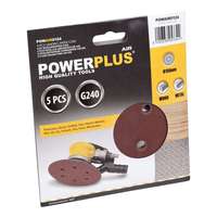 PowerPlus Powerplus csiszolólap p240 5db powair0124