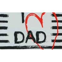  "I LOVE MY DAD" feliratos rövid ujjú baba body