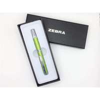 Zebra ZEBRA Golyóstoll, 0,24 mm, teleszkópos, tea zöld színű tolltest, ZEBRA "SL-F1", kék