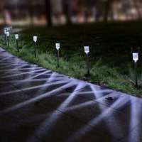 Polifach Polifach LED-es kerti Napelemes Lámpa 29,5cm (P-001) #fekete