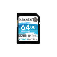 Kingston Kingston SDG3/64GB memóriakártya SDXC 64GB Canvas Go Plus 170R C10 UHS-I U3 V30