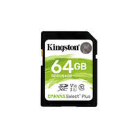 Kingston Kingston SDS2/64GB memóriakártya SDXC 64GB Canvas Select Plus 100R C10 UHS-I U1 V10