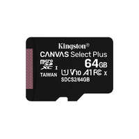 Kingston Kingston SDCS2/64GBSP memóriakártya MicroSDXC 64GB Canvas Select Plus 100R A1 C10 Adapter nélkül