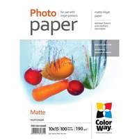 ColorWay Colorway fotópapír pm1901004r, matt (matte), 190 g/m2, 10x15, 100 lap PM1901004R