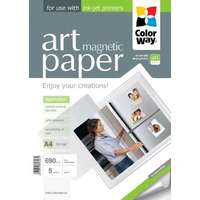 Art Colorway fotópapír, art series, fényes hűtőmágnes (art glossy "magnetic"), 690 g/m2, a4, 5 lap PG...