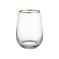 TOUCH OF GOLD TOUCH OF GOLD vizespohár aranyszegéllyel, 590 ml, 6 db-os készlet