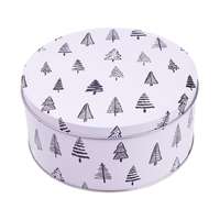 COOKIE JAR COOKIE JAR fém tárolódoboz, fenyőfa O16,7 cm