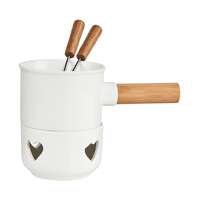 HOT CHOC HOT CHOC mini csokoládé fondü szett, fehér