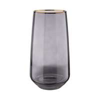 TOUCH OF GOLD TOUCH OF GOLD long drink pohár arany szegéllyel, szürke 480 ml