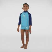 default Speedo Fürdőruha, úszódressz, úszónadrág Long Sleeve Printed Rash Top (UK) bébi