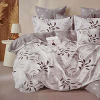 idealisotthon 3 részes krepp ágynemű garnitúra - szürke virágos