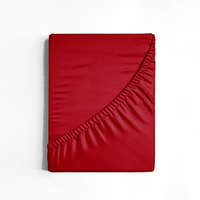 idealisotthon Jersey gumis lepedő, vörös, 140x200 cm