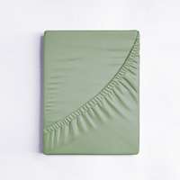 idealisotthon Jersey gumis lepedő, mandulazöld, 200x200 cm