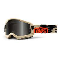 100% Motocross szemüveg 100% STRATA 2 Homok kombat bézs (füstplexi)