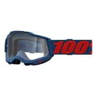 100% Motocross szemüveg 100% ACCURI 2 Odeon piros-kék (tiszta szemellenző)